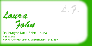 laura fohn business card